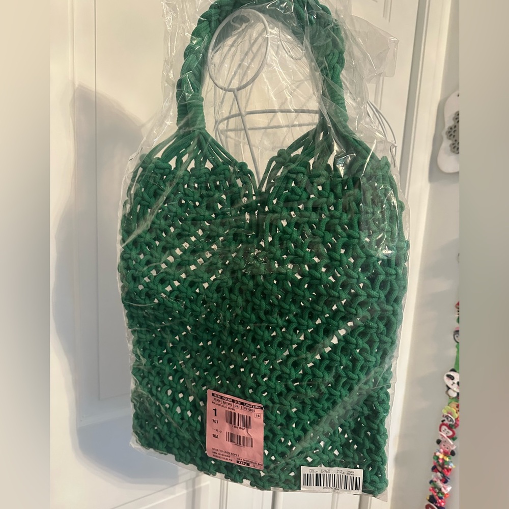J. Crew Cadiz hand-knotted rope tote NWT